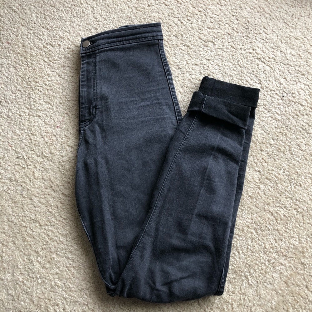 Black dark wash American Apparel easy jeans